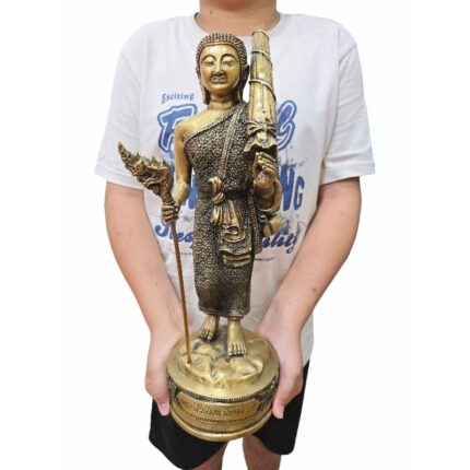 泰国佛像 纯铜  17寸高  Phra Sivali ( 希瓦力尊者 ) 泰国铜像