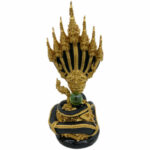 7头水龙神 帕雅纳 phaya nak 100% 正品 Namphi 铁矿石铸造  底座宽 9.5 cm   高 25 cm - Image 3