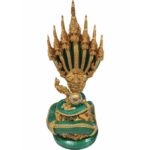 7头水龙神 帕雅纳 phaya nak 100% 正品 Namphi 铁矿石铸造  底座宽 9.5 cm   高 25 cm - Image 8