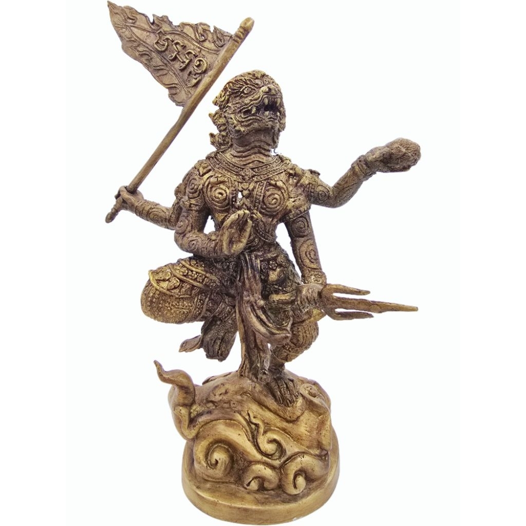 6a4ce56fbaed7_1783424367.jpg 哈奴曼(Hanuman) 猴神- 哈努曼天神 哈努曼 哈鲁曼 铜像 - Image 1