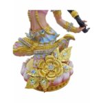 新款精致砖石彩色大地女神Phra Mae Throrani  （9inch）  Phra Mae Thorani Bucha大地女神金身  100% 纯列南皮 （lek Nam phi）铁矿石铸造 - Image 5