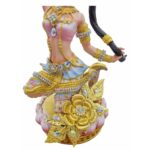 新款精致砖石彩色大地女神Phra Mae Throrani  （9inch）  Phra Mae Thorani Bucha大地女神金身  100% 纯列南皮 （lek Nam phi）铁矿石铸造 - Image 6