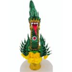 现货泰国供奉接神塔 单头 Bai Sri 水龙 青色花 （1个）Pan Bai Sri Phaya Nak - Image 5