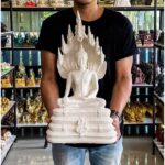 现货 phra nak prok  七龙佛 phra  🌟 星期六守护神 🌟  星期六生日佛 泰国佛 Thailand amulet  象牙白树脂 - Image 2