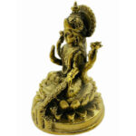 大吉祥天女拉克什米 लक्ष्मी, IAST: Lakṣmī Lakshmi Goddess bronze statue - Image 2