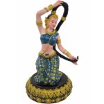 精致蓝色大地女神Phra Mae Throrani  （11inch）高  Phra Mae Thorani Bucha大地女神金身  100% 纯列南皮 （lek Nam phi）铁矿石铸造 - Image 2