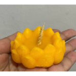 黄色莲花蜡烛 泰国黄色莲花蜡烛 lotus candle