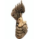 泰国佛像 星期六佛 九龙佛 Phra Nak Prok 九头龙王护法佛 消灾避险 保平安 100% 纯列南皮 （lek Nam phi）铁矿石铸造 - Image 5