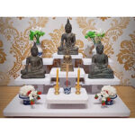 🔥泰国白色7层架子  7层小神台 小祭坛7层桌 佛牌台 佛像 神台  Prayer Altar  mini Table tm03