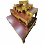 泰国神像实木佛台 神台 佛龛 供桌 多层供奉桌 Thai Buddhist Altar Shrine Table 精美手工雕刻拜神桌 供神桌 大神台Tokh Mhu Tempat Sembahyang Altar Table prayi - Image 6