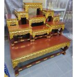 泰国神像实木佛台 神台 佛龛 供桌 多层供奉桌 Thai Buddhist Altar Shrine Table 精美手工雕刻拜神桌 供神桌 大神台Tokh Mhu Tempat Sembahyang Altar Table prayi - Image 9