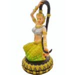 精致大地女神Phra Mae Thorani   （11inch）高  Phra Mae Thorani Bucha大地女神金身  100% 纯列南皮 （lek Nam phi）铁矿石铸造 - Image 2