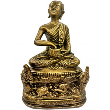 Phra Upakut 供奉金身Phra Bucha Phra Maha Upakut 水财神乌巴库   100% 纯列南皮 （lek Nam phi）铁矿石铸造