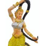 精致大地女神Phra Mae Thorani   （11inch）高  Phra Mae Thorani Bucha大地女神金身  100% 纯列南皮 （lek Nam phi）铁矿石铸造 - Image 4