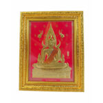 3D 浮雕烫金成功佛 Phra Buddha Chinnarat 尺寸 21 x 26 cm