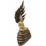 phra nak prok  九龙佛 佛祖 9 Buddha Naga（7寸膝长） 铜像 泰国铜  泰国佛 Thailand amulet copper - Image 3