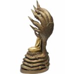 phra nak prok  九龙佛 佛祖 9 Buddha Naga（7寸膝长） 铜像 泰国铜  泰国佛 Thailand amulet copper - Image 4
