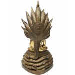 phra nak prok  九龙佛 佛祖 9 Buddha Naga（7寸膝长） 铜像 泰国铜  泰国佛 Thailand amulet copper - Image 5