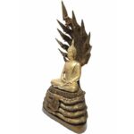 phra nak prok  九龙佛 佛祖 9 Buddha Naga（7寸膝长） 铜像 泰国铜  泰国佛 Thailand amulet copper - Image 7