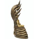 phra nak prok  九龙佛 佛祖 9 Buddha Naga（7寸膝长） 铜像 泰国铜  泰国佛 Thailand amulet copper - Image 8