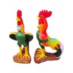 现货 ready stock🐓🪙🐓爱凯发财鸡🐔 高40 cm 还愿鸡 还愿爱凯鸡  招正偏横财，招贵人（1对） / Thailand praying product - Image 5