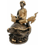 Phra Upakut 供奉金身Phra Bucha Phra Maha Upakut 水财神乌巴库   100% 纯列南皮 （lek Nam phi）铁矿石铸造 - Image 5