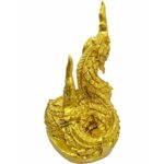 泰国宝物 帕雅纳phaya nak 金色  100% 正品 Namphi 铁矿石铸造  底座宽 10 cm   高 19 cm 金色  100% 正品 Namphi 铁矿石铸造  底座宽 10 cm   高 19 cm - Image 3