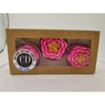 莲花蜡烛  香薰莲花蜡烛 1box 3pcs  5x3.5cm  燃烧4-5小时 - Image 3