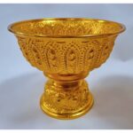泰国供奉aluminium金银杯 水果圣水盘 铝杯  佛坛佛堂必备品 贡品杯