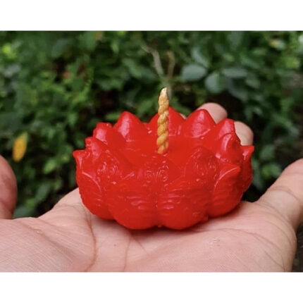 红色莲花蜡烛 泰国红色莲花蜡烛 lotus candle