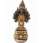 Phra Maha Chakkraphat，Pang Nak Prok （高15.5 寸） 100% 纯列南皮 （lek Nam phi）铁矿石铸造