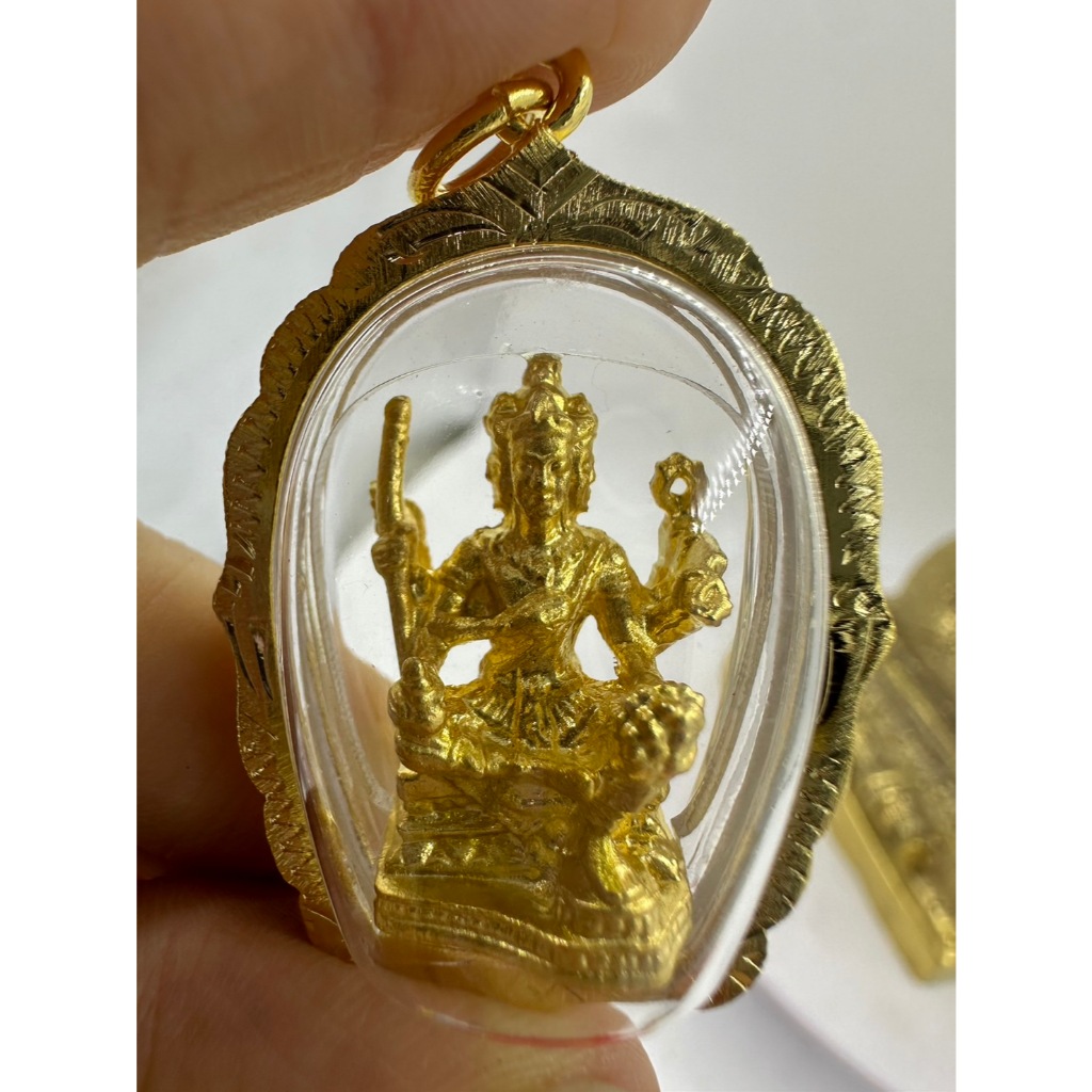 6a4ce8d3b4159_1783425235.jpg 🇹🇭泰国镀金佛牌 Phra Phrom 泰国四面佛像 有求必应大梵天王 - Image 1