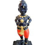 泰国 黑脸古曼童  供奉金神 7寸高 Nanathong Kumarnthong thai amulet