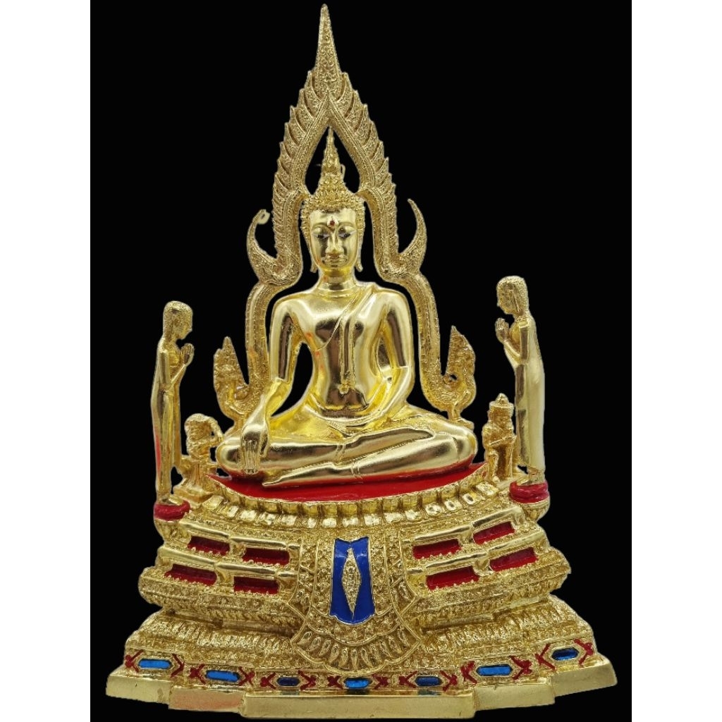 6a4ce8e2cd957_1783425250.jpg 🔥金娜啦佛祖 Phra Phuttha Chinnaraj Bucha 5寸脚金箔粘贴金身 金箔粘贴铜像 Wat Yai 正庙 恭请 成功佛 wat yai phitsanulok - Image 1