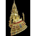 🔥金娜啦佛祖 Phra Phuttha Chinnaraj Bucha  5寸脚金箔粘贴金身 金箔粘贴铜像 Wat Yai 正庙 恭请 成功佛  wat yai phitsanulok - Image 3