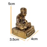 泰国佛牌 Copper Thai 纯铜 龙婆托 lp Thuad （放车小金身）    泰国铜像 5cm - Image 3