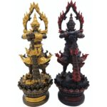 精致 Taowesuwan 护法gui王雕像 100% 铁矿石铸造 高36cm Taowesuwan 护法王雕像 100% 铁矿石铸造 高36cm 供奉护法神