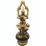 精致 Taowesuwan 护法gui王雕像 100% 铁矿石铸造 高36cm Taowesuwan 护法王雕像 100% 铁矿石铸造 高36cm 供奉护法神 - Image 2