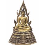 🔥铜像 金娜啦佛祖 Phra Phuttha Chinnaraj Bucha（5寸膝长） 成 功 佛 铜像