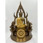 🔥精致款 金娜啦佛祖 Phra Phuttha Chinnaraj Bucha 5寸膝长  高13寸 成功佛 100% 纯列南皮 （lek Nam phi）铁矿石铸造 - Image 6