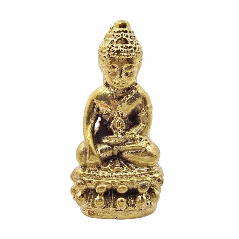 6a4ce91f30a95_1783425311.jpg 药师佛 Phra Kring 药师佛 供奉小金身 药师佛内有珠子 铜像 - Image 1