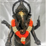 Artificial Malai Garland for Small Statue Indian Mala Ananta Ganesh ® Guest garland Ganesha、Mother L