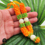 Artificial Malai Garland for Small Statue Indian Mala Ananta Ganesh ® Guest garland Ganesha、Mother L - Image 3