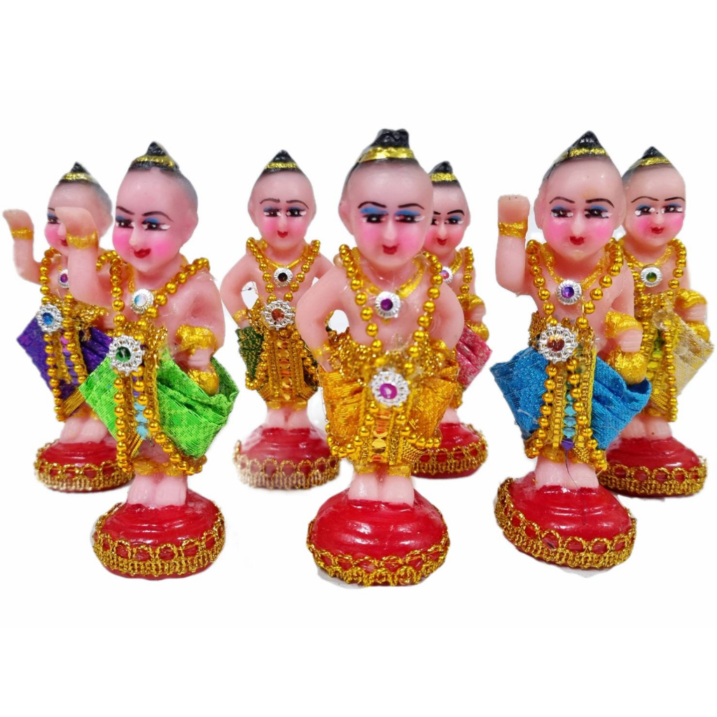 6a4ce9948d4dc_1783425428.jpg 泰国 mini古曼童 招财童子 供奉金身 Nanathong Kumarnthong thai amulet 11cm - Image 1