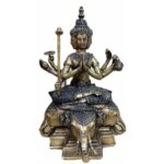 Copper Thai Phra Phrom 泰国四面佛像 有求必应大梵天王铜像