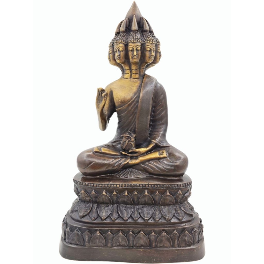 6a4ce9f0d8ac8_1783425521.jpg 九面富贵佛 Phra Maha Setthi Gao Na 9 face buddha 铜制 泰国铜 - Image 1