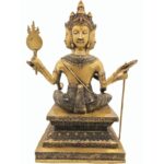 泰国进口 四面佛金身 泰国四面佛像 （18寸高）有求必应大梵天王  实心铜 泰国铜像 - Image 6