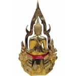 🔥金娜啦佛祖 Phra Phuttha Chinnaraj Bucha  5.9寸脚金身特别版  铜像 Wat Yai 正庙 恭请 成功佛  wat yai phitsanulok - Image 3