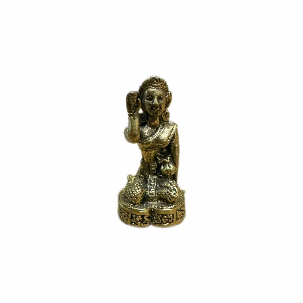 6a4ceabd9a205_1783425725.jpg 泰国佛牌 Copper Thai 纯铜 招财女神 nang kwak神像 南刮 招财(放车,佩戴小金身) 泰国铜像2cm - Image 1