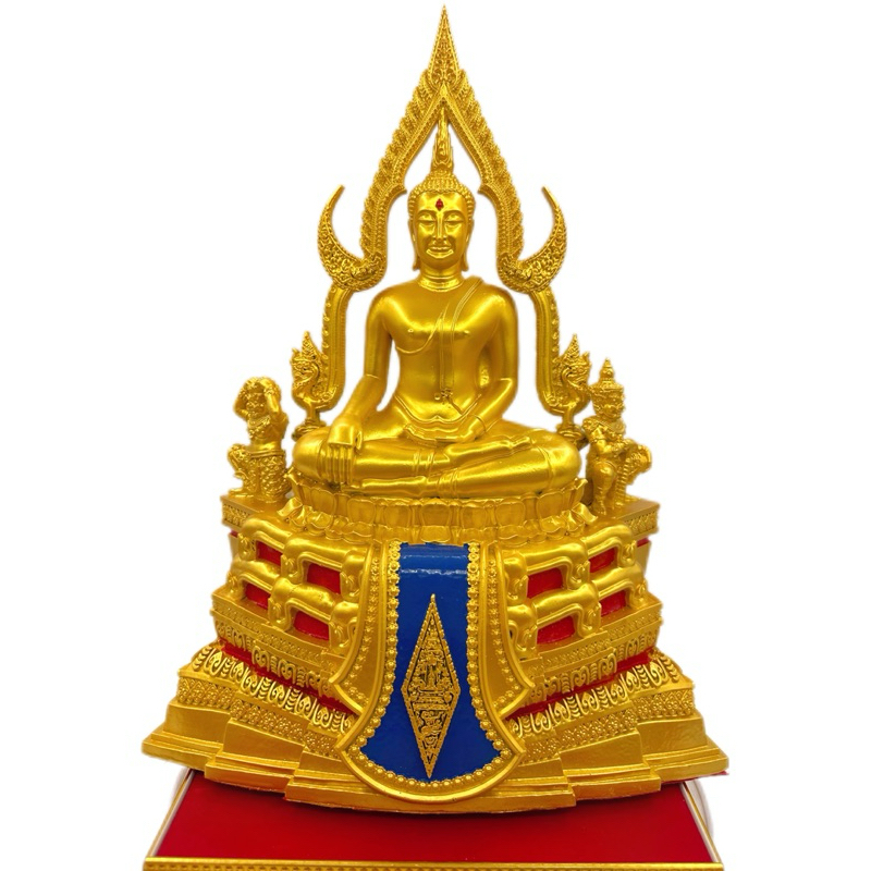 6a4ceacae31db_1783425739.jpg 🔥精致款 金色金娜啦佛祖 Phra Phuttha Chinnaraj Bucha 5寸膝长 高13寸 成功佛 100% 纯列南皮 (lek Nam phi)铁矿石铸造 - Image 1
